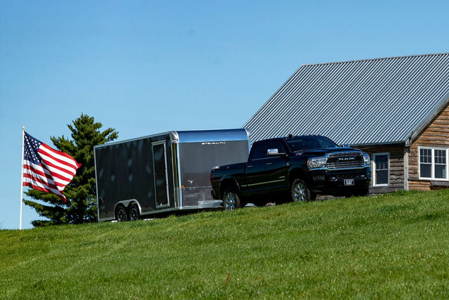 ALCOM Enclosed Car Hauler 14 ft-53 ft Enclosed Car Hauler Trailer 7,000 LB GVWR – manufacturer media image 1