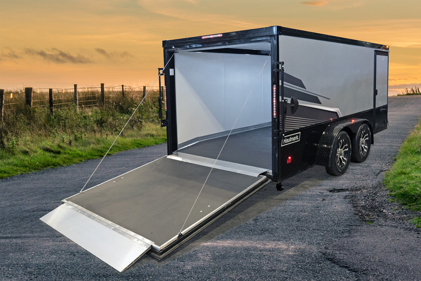 Haulmark Low Hauler LH712T2 Motorcycle Trailer 7,000 LB GVWR – manufacturer media image 1