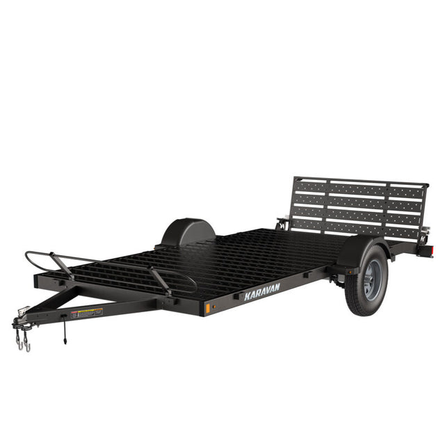 Karavan Steel Floor Utility 6.8 ft x 16 ft ATV and UTV Trailer 7,000 LB GVWR – manufacturer media image 1