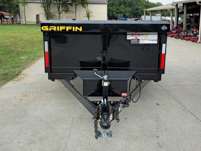 7' × 12' Hydraulic Dump Trailer — 2 ft Sides, Dual 6,000 lb Axles, 12,000 lb GVWR