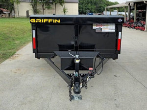 7' × 12' Hydraulic Dump Trailer — 2 ft Sides, Dual 6,000 lb Axles, 12,000 lb GVWR