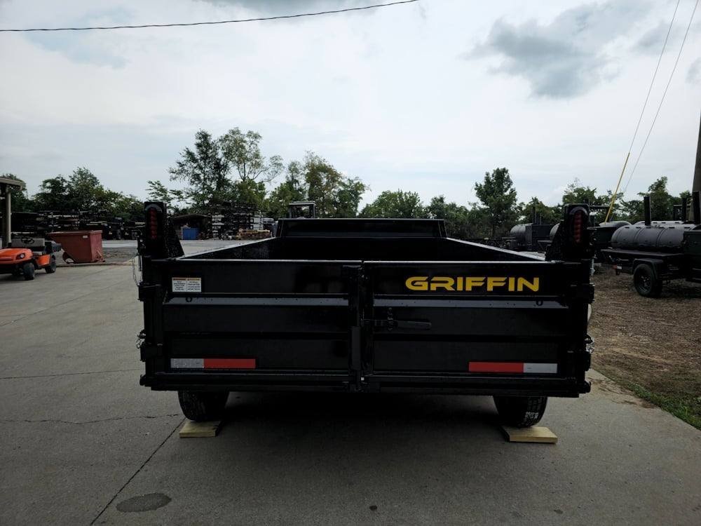 7' × 12' Hydraulic Dump Trailer — 2 ft Sides, Dual 6,000 lb Axles, 12,000 lb GVWR