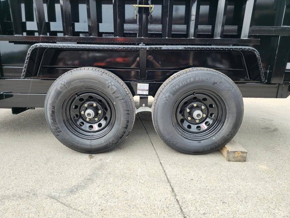 6' × 12' Heavy-Duty Dump Trailer — 2 ft Sides, Dual 5,200 lb Axles, 10,000 lb GVWR