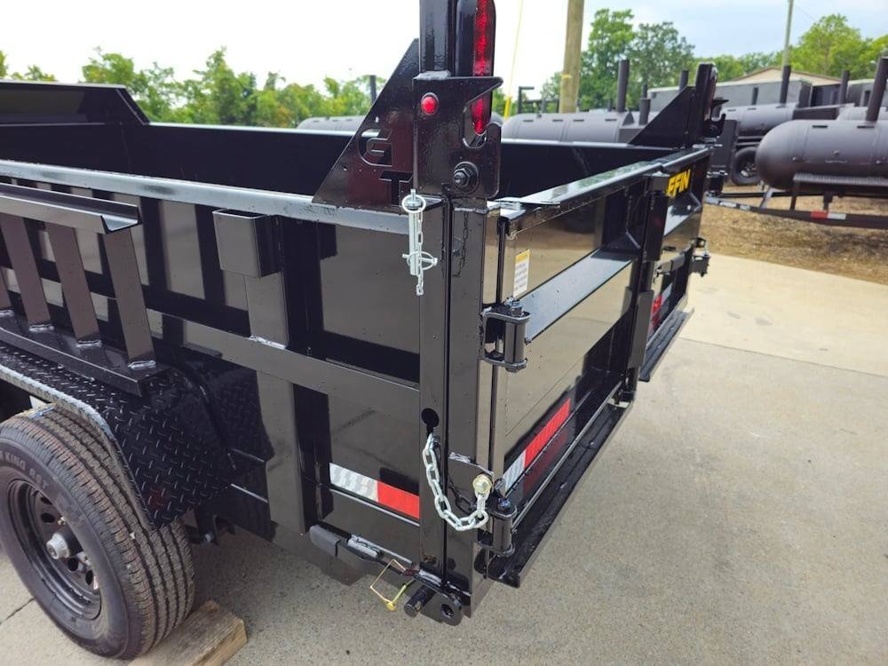 6' × 12' Heavy-Duty Dump Trailer — 2 ft Sides, Dual 5,200 lb Axles, 10,000 lb GVWR
