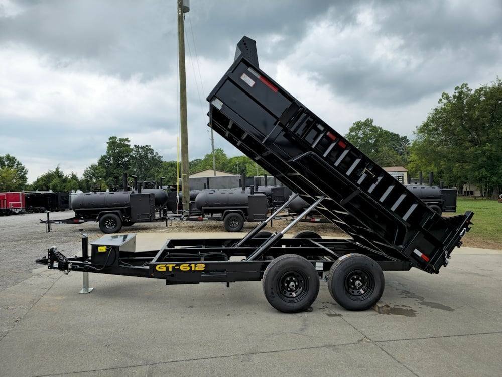 6' × 12' Heavy-Duty Dump Trailer — 2 ft Sides, Dual 5,200 lb Axles, 10,000 lb GVWR