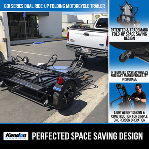 Kendon GO! Single / GO! Dual Ride-Up BB207RU-GO (dual) Motorcycle Trailer 2,000 LB GVWR – manufacturer media image 5