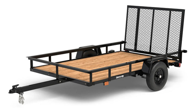 Carry-On GWPTLED 5.5 ft/6 ft x 8 ft, 10 ft, 12 ft, 14 ft Single-Axle Utility Trailer 2,990 LB GVWR – manufacturer media image 1