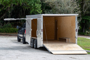 ALCOM Enclosed Car Hauler 14 ft-53 ft Enclosed Car Hauler Trailer 7,000 LB GVWR – manufacturer media image 3