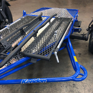 Kendon Premium Single Ride-Up BB107RU-A Motorcycle Trailer 1,300 LB GVWR – manufacturer media image 4