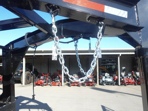 7' × 16' Gooseneck Telescopic I-Beam Dump Trailer — 4 ft Sides, Dual 7,000 lb Axles, 14,000 lb GVWR