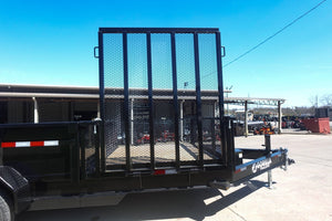 7' × 16' I-Beam Hybrid Hydraulic Dump Trailer — 2 ft Sides, Dual 6,000 lb Axles, 12,000 lb GVWR