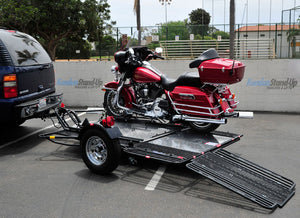 Kendon Premium Dual Ride-Up BB207RU-A Motorcycle Trailer 2,000 LB GVWR – manufacturer media image 2