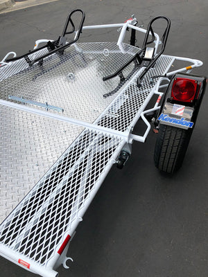 Kendon Premium Dual Ride-Up BB207RU-A Motorcycle Trailer 2,000 LB GVWR – manufacturer media image 5