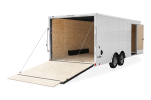 LOOK Vision Aluminum Enclosed Car Trailer Current factory aluminum car-hauler series Enclosed Car Hauler Trailer 7,000 LB GVWR – manufacturer media image 4