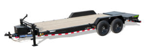 Load Trail GF Pipe-Top Gooseneck Car Hauler Factory variants Open Car Hauler Trailer 24,000 LB GVWR – manufacturer media image 1