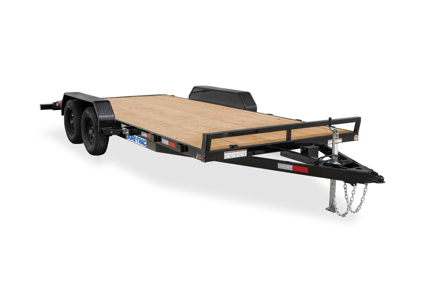 Sure-Trac C-Channel Car Hauler 7 ft x 20 ft in 7K/10K Open Car Hauler Trailer 10,000 LB GVWR – manufacturer media image 1
