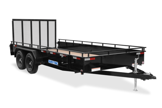 Sure-Trac Steel High Side Utility 5 ft-7 ft widths Landscape Trailer 9,990 LB GVWR – manufacturer media image 1