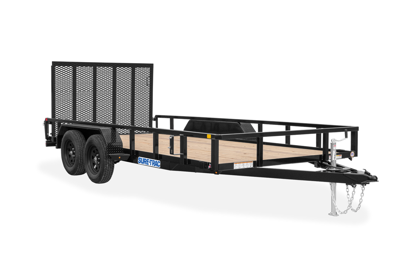 Sure-Trac Tube Top Utility 5 ft-7 ft widths Landscape Trailer 7,000 LB GVWR – manufacturer media image 1
