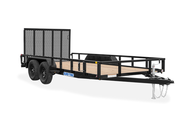 Sure-Trac Tube Top Utility 5 ft-7 ft widths Landscape Trailer 7,000 LB GVWR – manufacturer media image 1