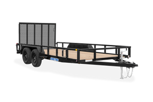 Sure-Trac Tube Top Utility 8 ft-20 ft lengths Landscape Trailer 7,000 LB GVWR – manufacturer media image 1