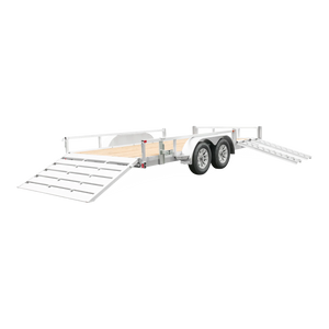 Sure-Trac Aluminum Tube Top ATV Utility 7 ft x 12 ft, 14 ft, 16 ft factory family ATV and UTV Trailer 7,000 LB GVWR – manufacturer media image 2