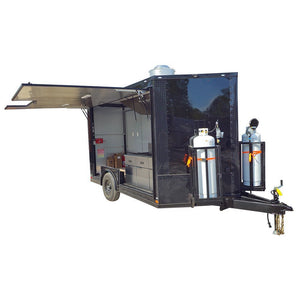 7' × 14' Gooseneck Hydraulic Dump Trailer — 4 ft Sides, Dual 7,000 lb Axles, 14,000 lb GVWR