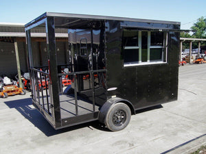 7' × 14' Gooseneck Hydraulic Dump Trailer — 4 ft Sides, Dual 7,000 lb Axles, 14,000 lb GVWR