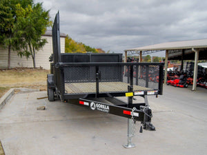 7' × 20' Hybrid Dump & Equipment Trailer — 3 ft Sides, Dual 7,000 lb Axles, 14,000 lb GVWR