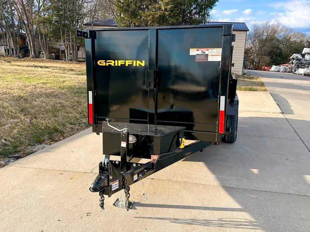 6' × 12' Hydraulic Dump Trailer — 4 ft Sides, Dual 5,200 lb Axles, 10,400 lb GVWR
