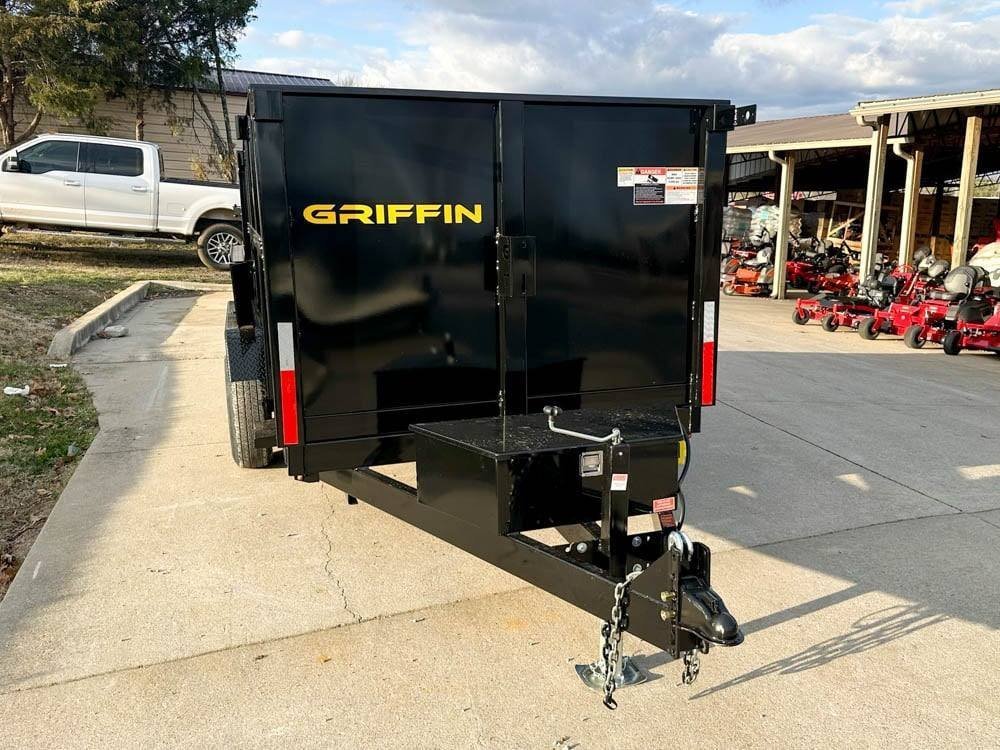 6' × 12' Hydraulic Dump Trailer — 4 ft Sides, Dual 5,200 lb Axles, 10,400 lb GVWR