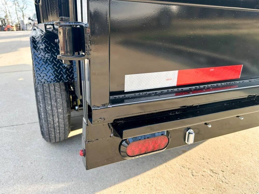 6' × 12' Hydraulic Dump Trailer — 4 ft Sides, Dual 5,200 lb Axles, 10,400 lb GVWR