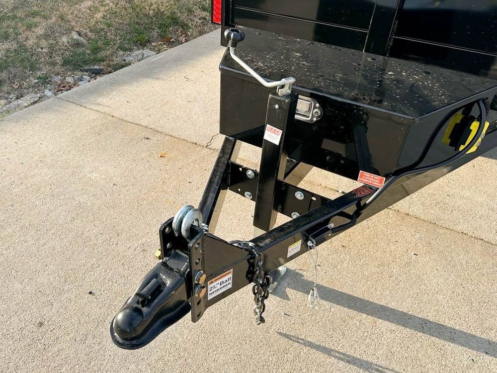 6' × 12' Hydraulic Dump Trailer — 4 ft Sides, Dual 5,200 lb Axles, 10,400 lb GVWR