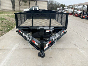 7' × 20' Hybrid Utility Dump Trailer with Storage Box, No Side Gate — 2 ft Sides, Dual 7,000 lb Axles, 14,000 lb GVWR