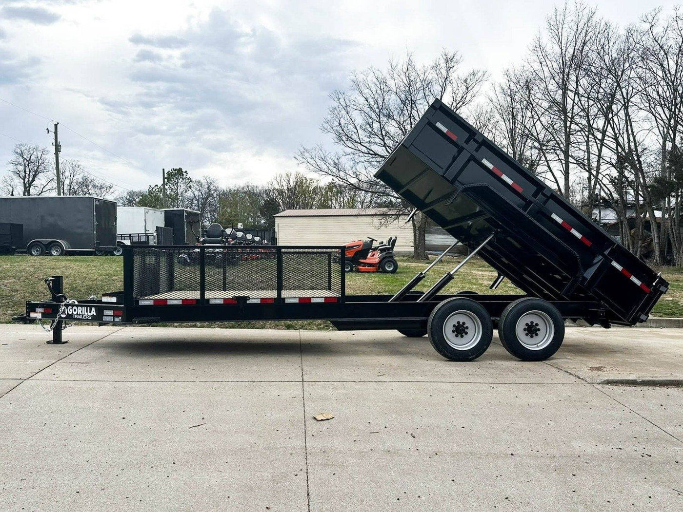 7 by 20 hybrid utility dump trailer, no side gate