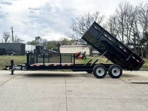 7 by 20 hybrid utility dump trailer, no side gate