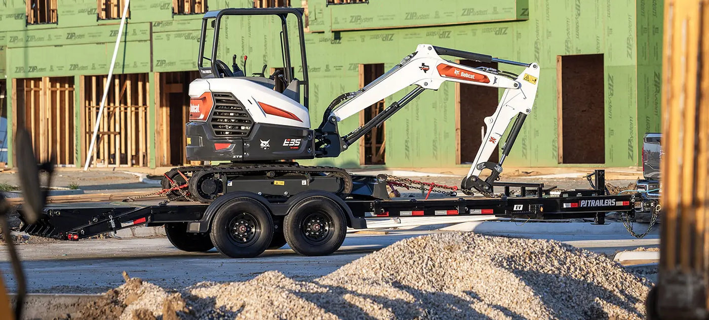 PJ Trailers CE Equipment Trailer 83 in deck Equipment Trailer 9,899 LB GVWR – manufacturer media image 1
