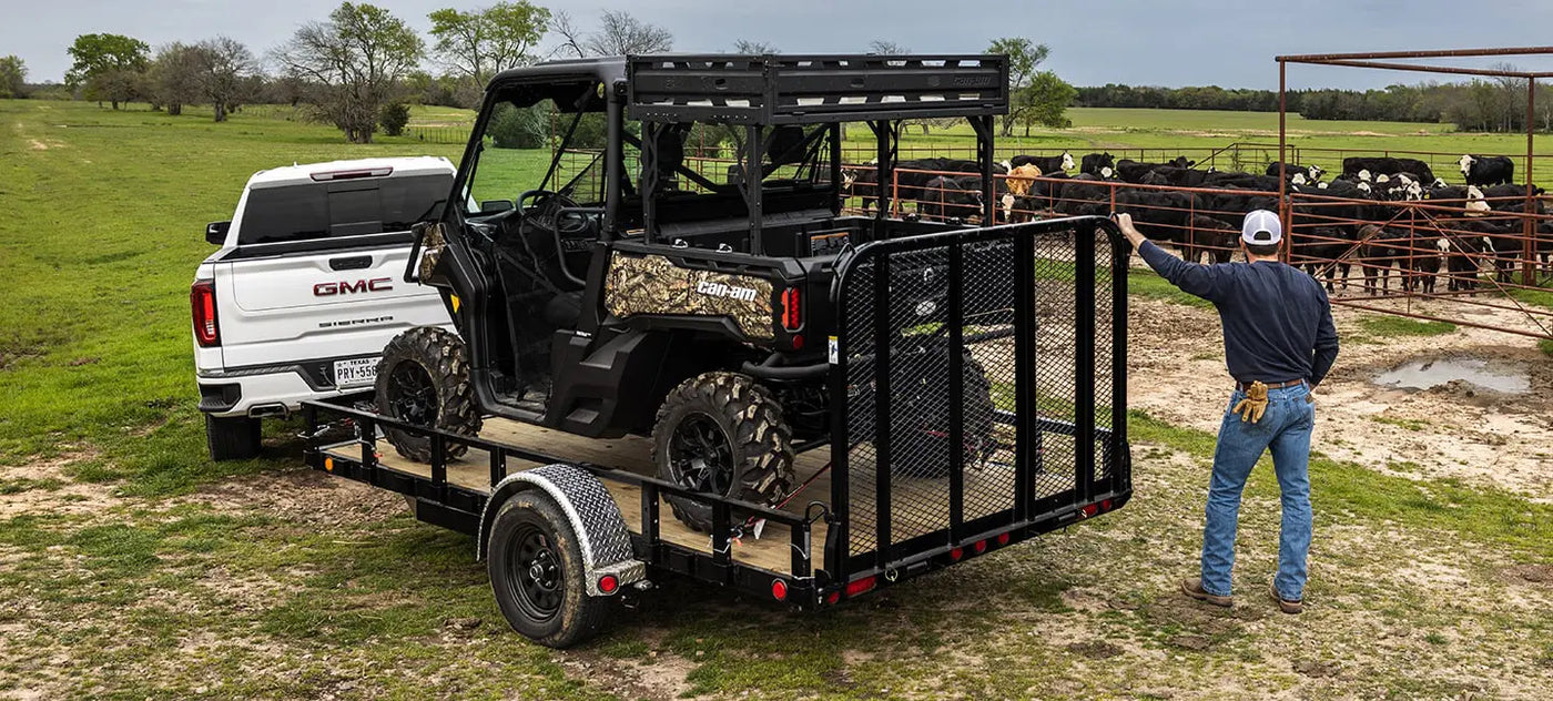 PJ Trailers U2 72 in Single-Axle Utility 72 in x 10 ft, 12 ft, 14 ft Landscape Trailer 3,595 LB GVWR – manufacturer media image 1