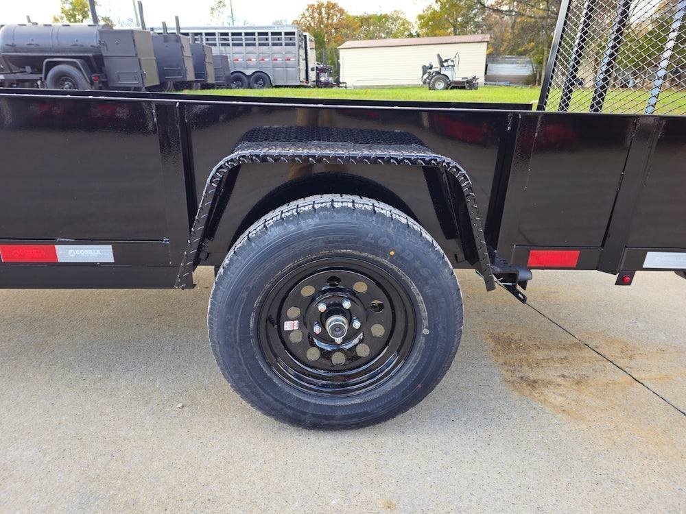 5' X 10' Utility Trailer Straight Deck 18" Sides Tall Gate - Image 5