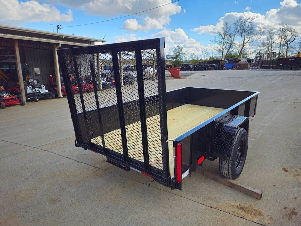 5' X 10' Utility Trailer Straight Deck 18" Sides Tall Gate - Image 8