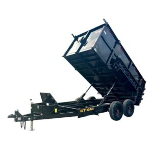 6x12 Hydraulic Dump Trailer with 4ft Sides (2) 5,200lb Axles