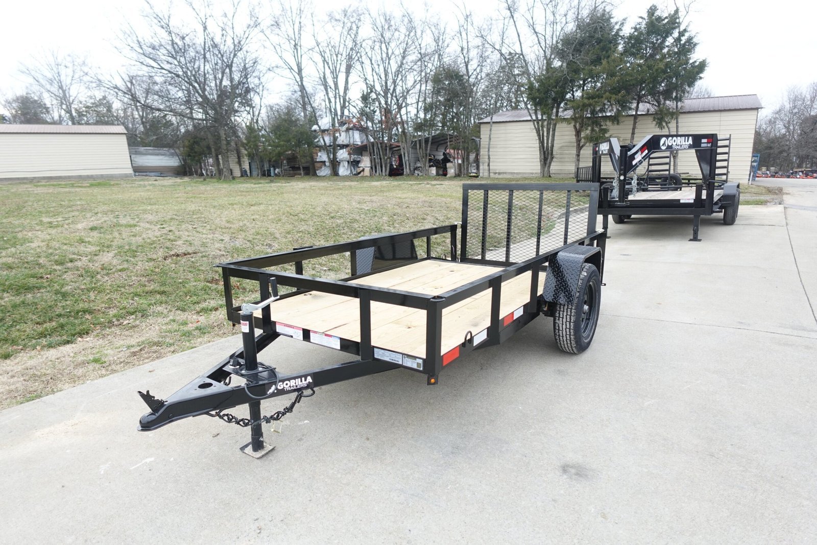 5x10 Utility Trailer Powder Coated Dovetail 3500lb Axle - Image 4