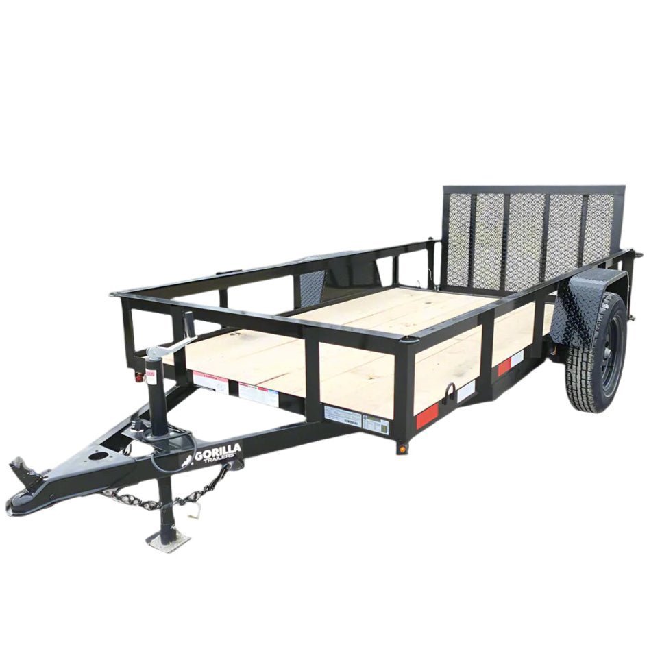 5x10 Utility Trailer Powder Coated Dovetail 3500lb Axle