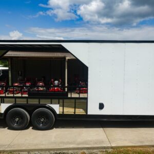 8.5' x 24' White Hybrid Trailer