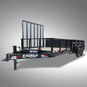 7x20 Hybrid Utility Dump Trailer 2ft Sides with Box (2) 7K Axles