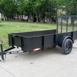 5x10 Utility Trailer with 18in Metal Sides 3500lb Axle