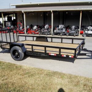 7x14 Dovetail Utility Trailer 3,500lb Axle with Brake