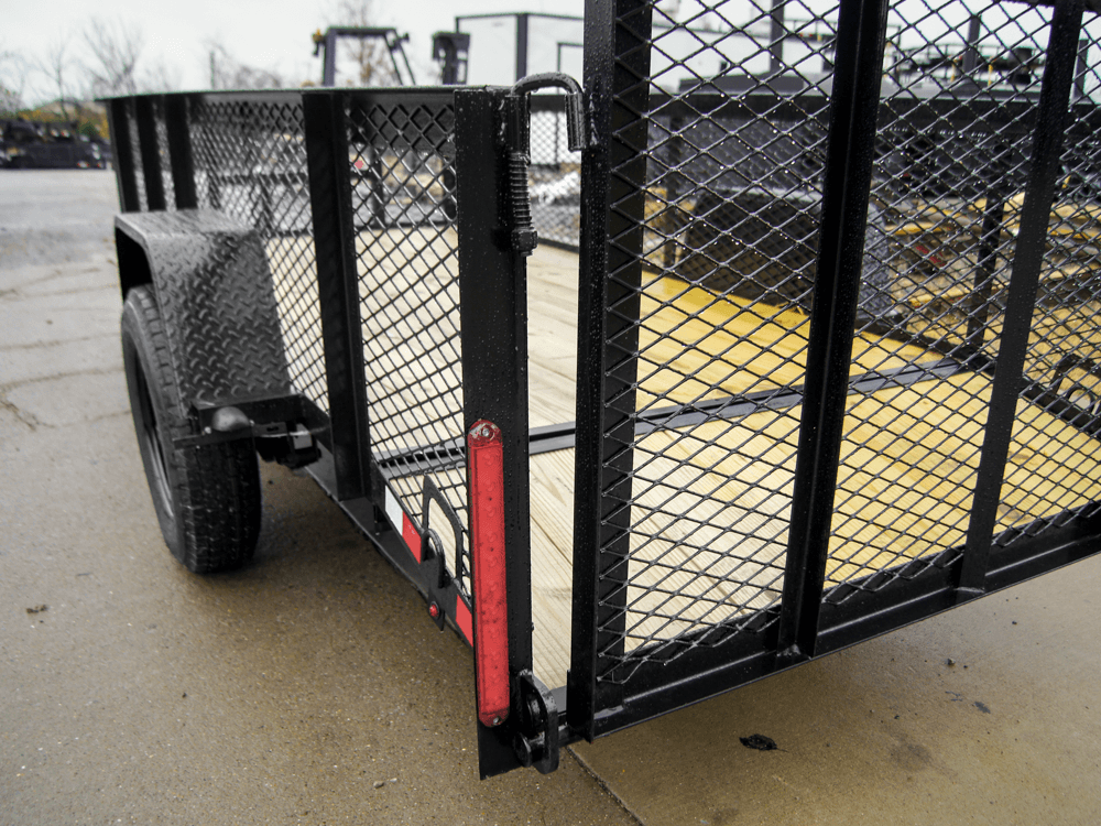 5x12 Dovetail Utility Trailer with 2ft Mesh Sides 3,500lb Axle - Image 12