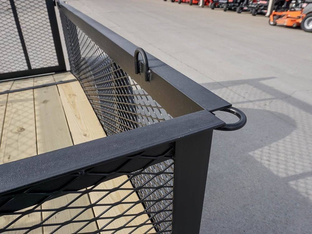 5x8 Powder Coated Dovetail Utility Trailer with 2ft Mesh Sides 3,500lb Axle - Image 9