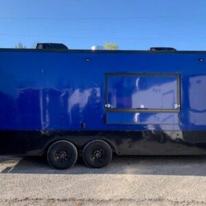 8.5 x 20' Cobalt Blue Concession Trailer